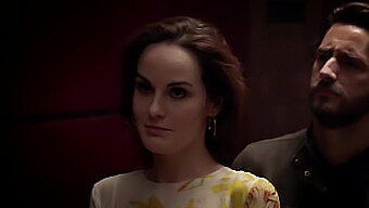 名人红发美女michelle Dockery在软核动作中