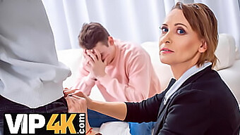 Tutor4k'S Hot Scene: Dluhy Nevlastního Otce Se Setkaly S Chlípnými Požadavky Nevlastní Matky