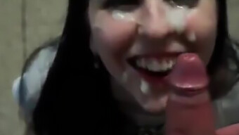 Amateur Bitch Gets Face Fucked And Covered In Cum