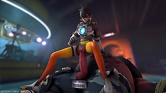 Anime Overwatch: Tracer Και Roadhog Σε Ένα Καυτό Animation Με Ήχο